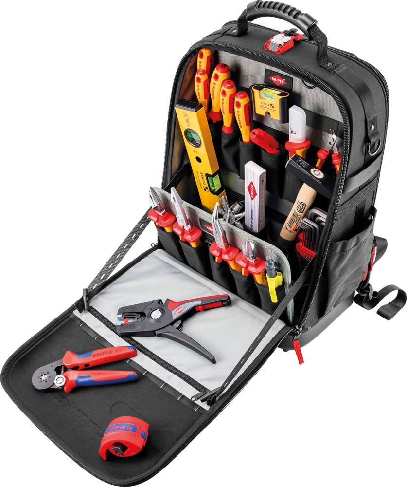 Werkzeugsortiment Elektriker 30-teilig im Rucksack Knipex