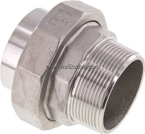 Anschweißverschraubung kon. dicht. R 2"(AG)-60,3mm