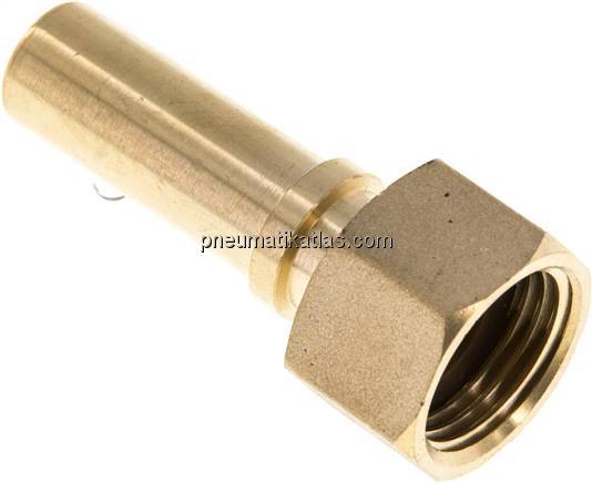 Schlauchtülle, EN14420-5 G 1/2"-13 (1/2")mm, Messing