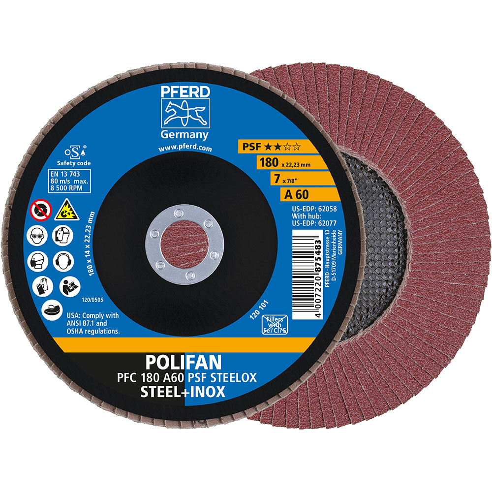 POLIFAN-Fächerscheiben PFC 180 A 60 PSF STEELOX