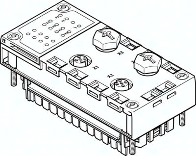 CPX-CTEL-2-M12-5POL-LK (2900543) Elektrik-Anschaltung