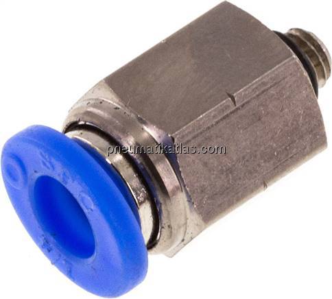Gerader Steckanschluss UNF 10-32-1/4" (6,35 mm), IQS-Inch