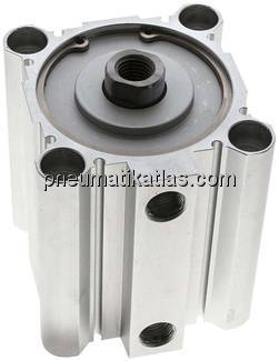 Kompaktzylinder, doppeltwirkend, Kolben 80mm, Hub 60mm Kompaktzylinder, doppeltwirkend, Kolben 80mm, Hub 60mm