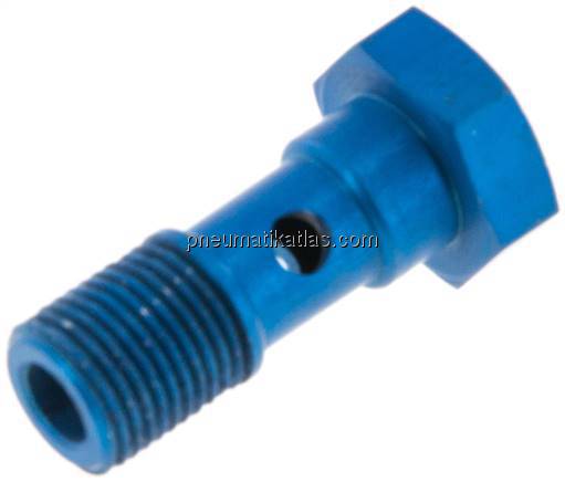 Hohlschraube, 1-fach G 1/8"-25mm, Aluminium Hohlschraube, 1-fach G 1/8"-25mm, Aluminium