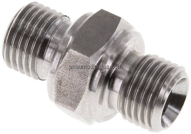 Hydraulik-Doppelnippel G 1/4"-G 1/4", 1.4571