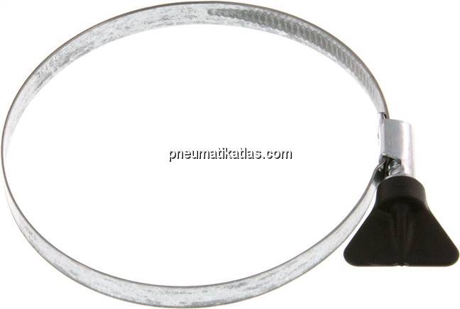9mm Schlauchschelle 80 - 100mm, Stahl verzinkt (W1) (NORMA)