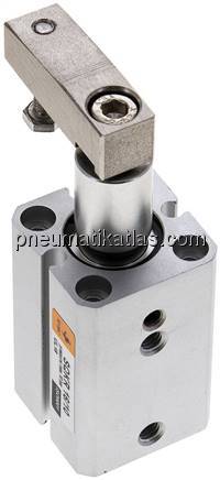 Schwenkspanner / Klemmzylinder Ø 16 mm, Klemmhub 10mm rechtsschwenkend (schwenkt