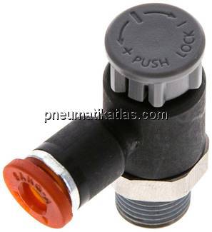 Kompakt-Drosselventil R 1/8"-4mm,zuluftregelnd