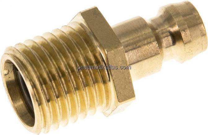 Temperierkupplungsstecker 9mm Zapfen,M 14x1,5(AG)