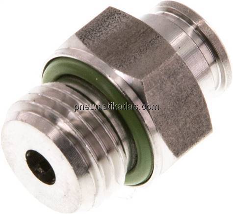 Gerader Steckanschluss G 1/4"-6mm, IQS-Edelstahl
