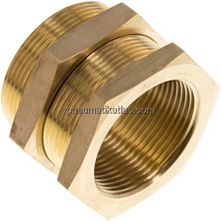 Schottverschraubung G 1-1/2"-M 54x2, Messing