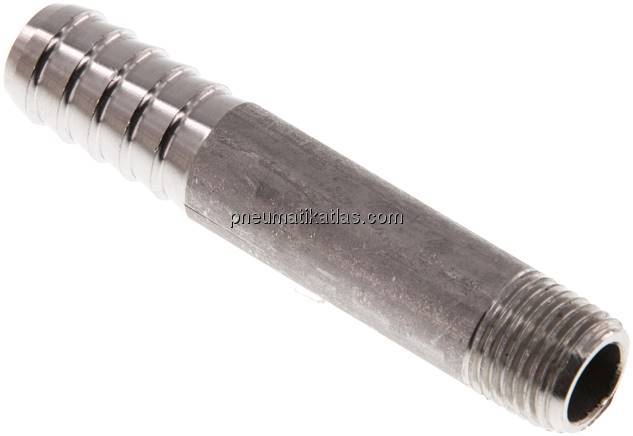 Gewindetülle ohne Bund R 1/4"-13 (1/2")mm, 1.4571