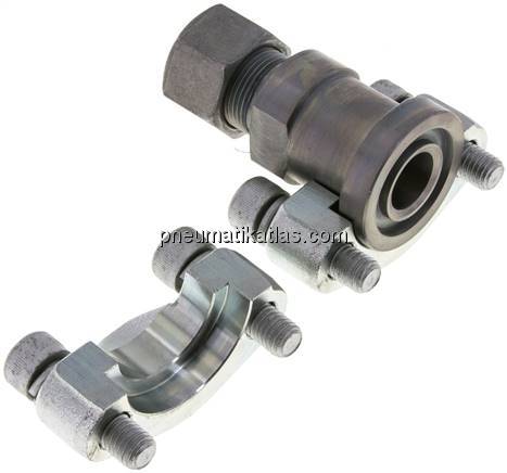 Gerade Flanschverschraubung 3/4"-SAE (6000 PSI), 16 S (M24x1,5)