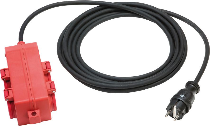 Artikelhauptbild Vierfach-Verteiler IP44 10m H07RN-F3G1,5