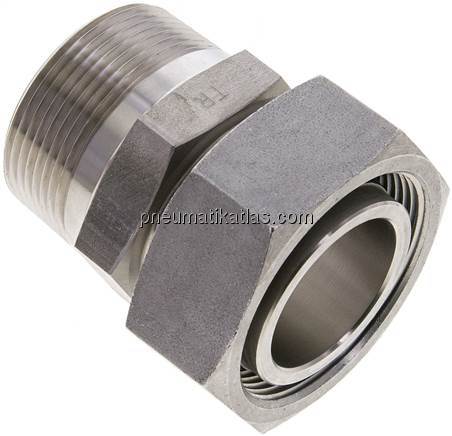 Einstellb. Schneidringverschr. 42 L-NPT 1-1/2", 1.4571