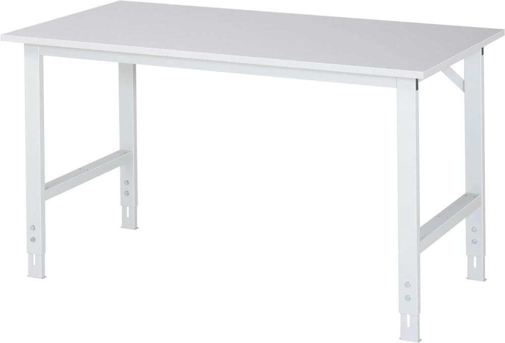 Arbeitstisch Tom - Melamin-Platte B1500xT800xH760 -1080mm Melaminharz-Platte