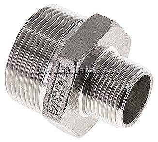 Doppelnippel NPT 1-1/4"-NPT 3/4", 1.4408