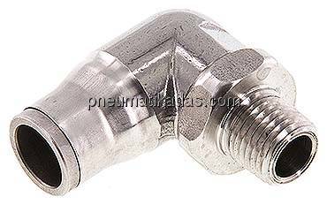 Winkel-Steckanschluss NPT 1/4"-12mm, IQS-Edelstahl