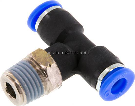 T-Steckanschluss NPT 1/4"-1/4" (6,35 mm), IQS-Inch