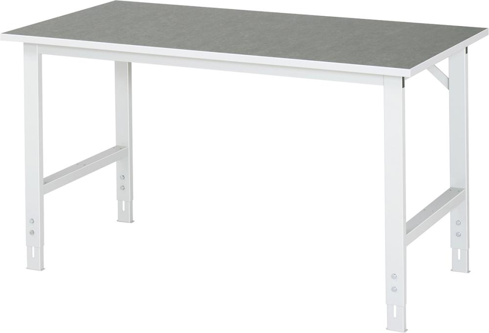 Arbeitstisch Tom - Linoleum-Platte B1500xT800xH76 0-1080mm