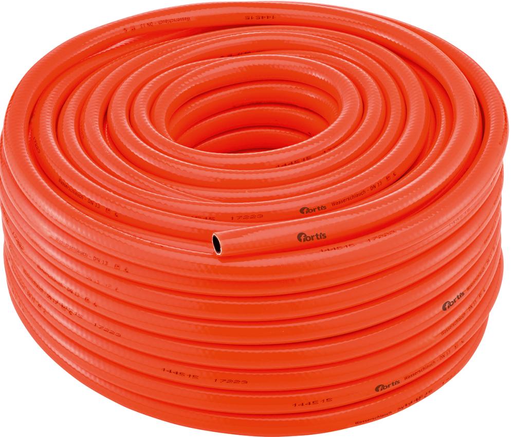 SicherheitswasserschlauchPVC, leuchtorange, 25x4,00mm, 50m FORTIS