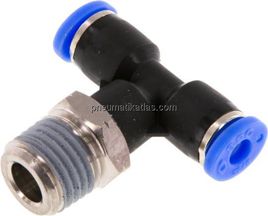 T-Steckanschluss NPT 1/4"-5/32" (3,97 mm), IQS-Inch