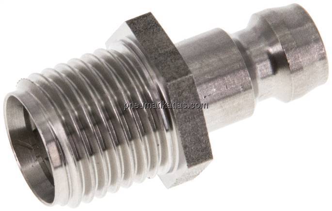 Temperierkupplungsstecker 9mm Zapfen,G 1/4"(AG)