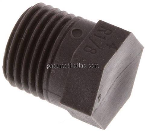 Verschlussstopfen Außenskt. R 1/8", PA 6