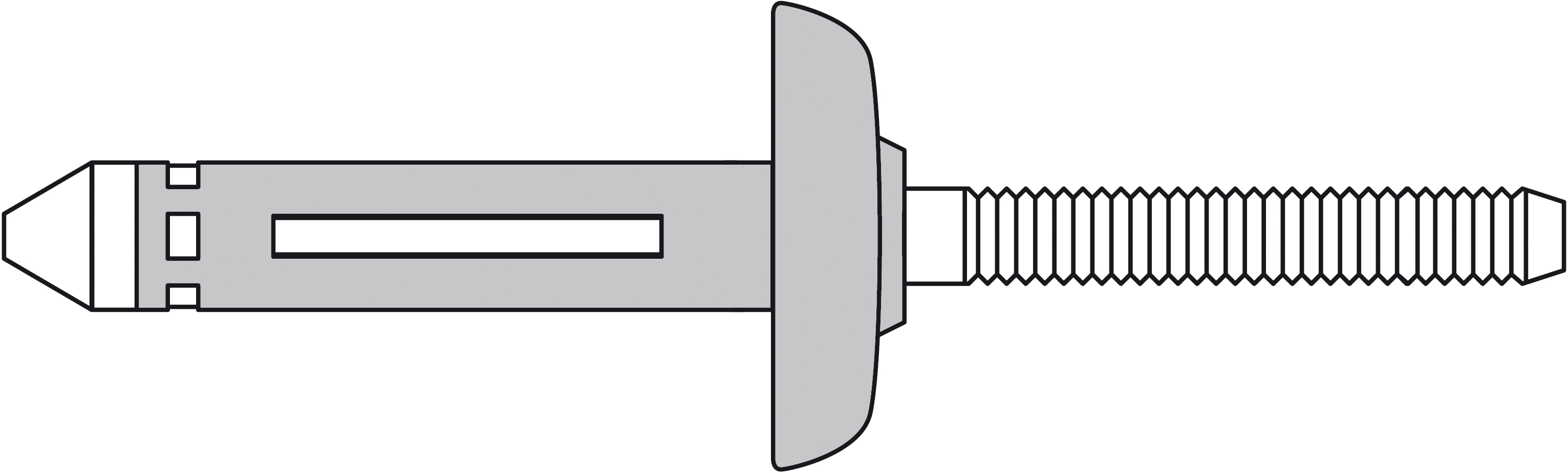 BULB-TITE Blindniete Alu/Alu Großkopf 7,7 x 34 K 19 EPDM