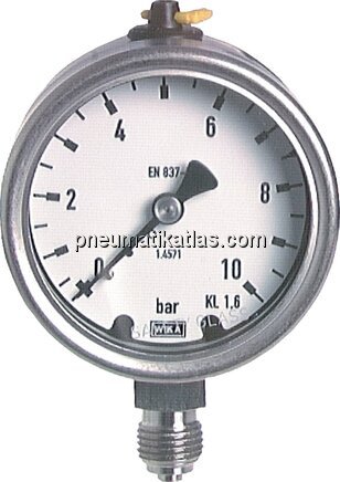 Exemplarische Darstellung: Chemie-Manometer senkre