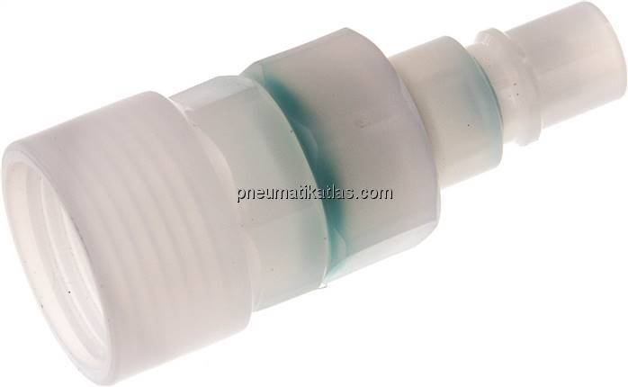 Kupplungsstecker (NW7,2) G 1/2", PVDF absperrend