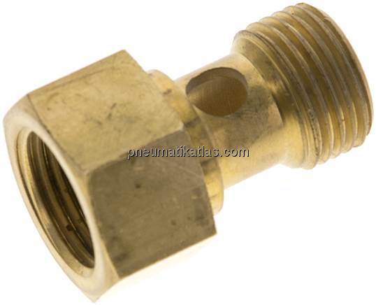 Hohlschraube, 1-fach Innengew. G 1/2"-28,0mm, Messing
