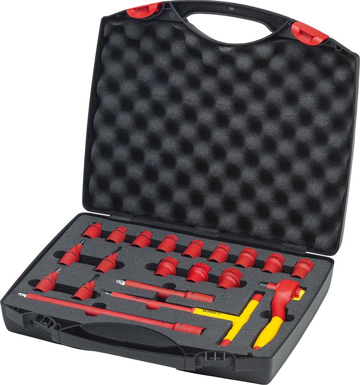 Steckschlüssel-Garnitur 3/8" VDE 20-teilig Wiha Steckschlüssel-Garnitur 3/8" VDE 20-teilig Wiha
