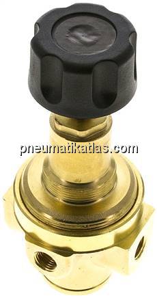 Druckregler, Messing, G 1/4", 0,2 - 3bar (für CO2)