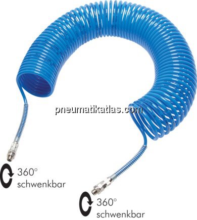 Exemplarische Darstellung: Polyamid-Spiralschlauch