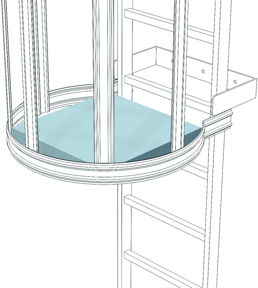 Zwischenplattform 520 x 550 mm