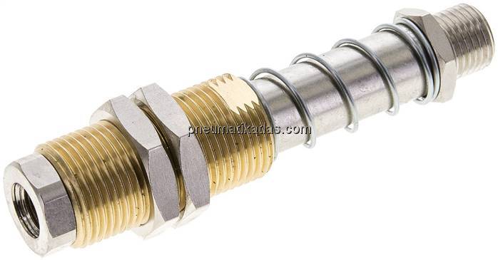 Federstößel G 1/4" (AG)xG 1/8" (IG), Hub 25mm , Standard
