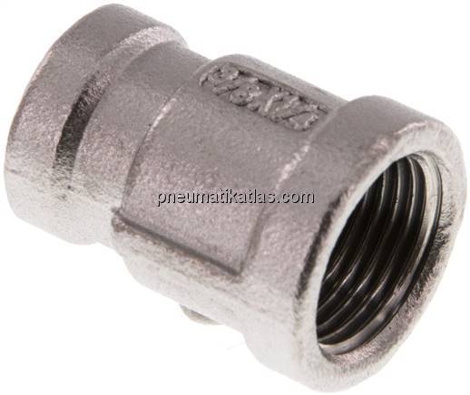 Rundmuffe Rp 3/8"-Rp 1/4", 1.4408