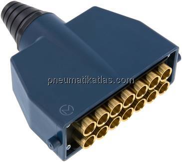 Mehrfachkupplung 14x 6mm Schl.,Stecker
