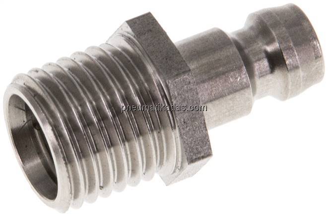 Temperierkupplungsstecker 9mm Zapfen,M 14x1,5(AG)