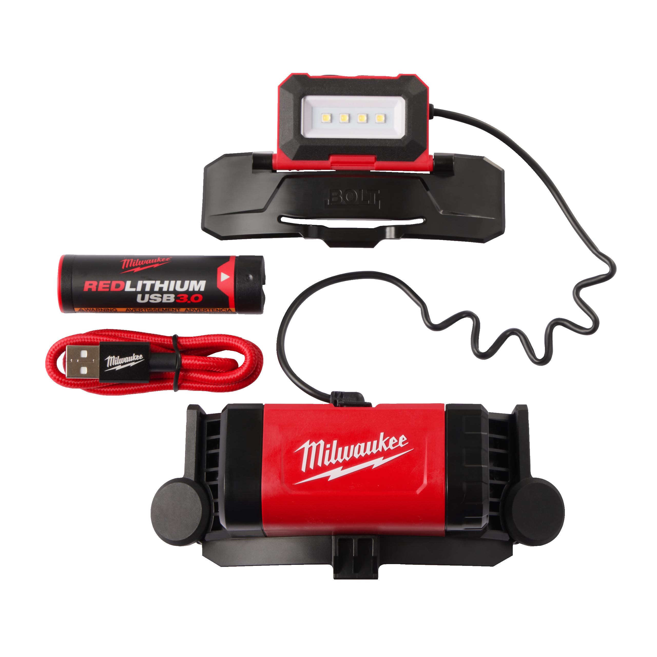 L4BOLTHL 301 USB Akku Helmlampe
