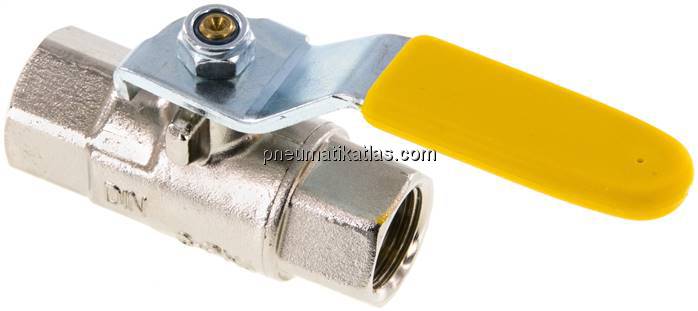 Messing-Kugelhahn, Rp 3/8", 0 - 10bar, für Sauerstoff (Industrie)