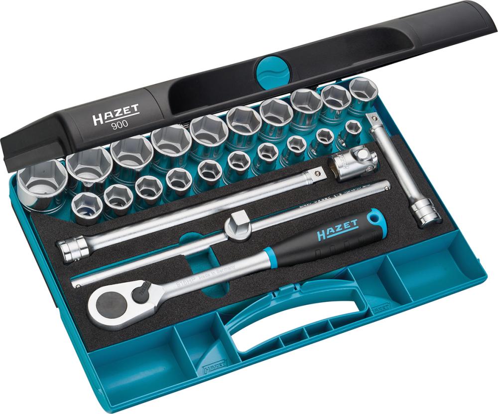 Steckschlüssel-Garnitur 1/2" 900 25-teilig Hazet Steckschlüssel-Garnitur 1/2" 900 25-teilig Hazet