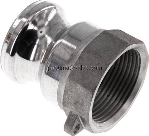 Kamlock-Stecker (A) Rp 1-1/4"(IG), Aluminium