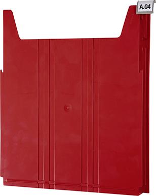 Ablagefach "BIG" 42 x 262 x 302 mm rot