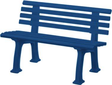Gartenbank IBIZA 2-Sitzer Länge 1200 mm blau