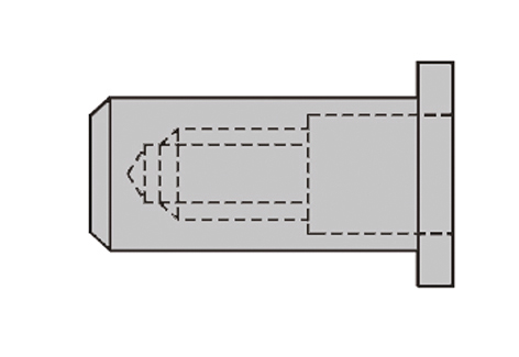 CAP-Blindnietmuttern Alu Flachrundkopf M 8 x 11 x 27