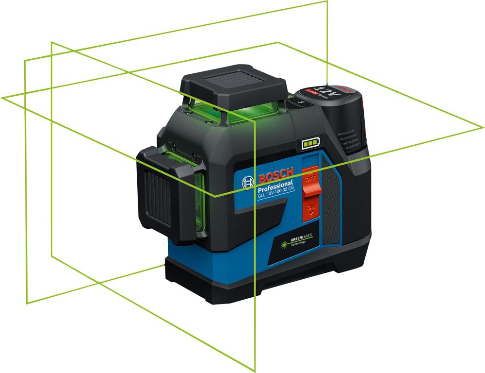 Linienlaser Set GLL 12V-100-33 CG Bosch mit LB10 + DK20 +12V L-BOXX