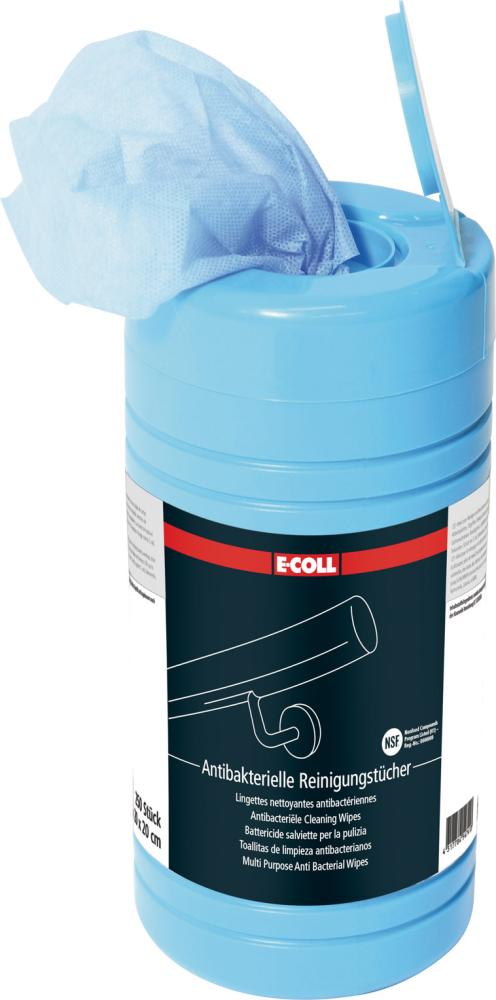Artikelhauptbild Wischtuch, antibakteriell250 Tücher E-COLL