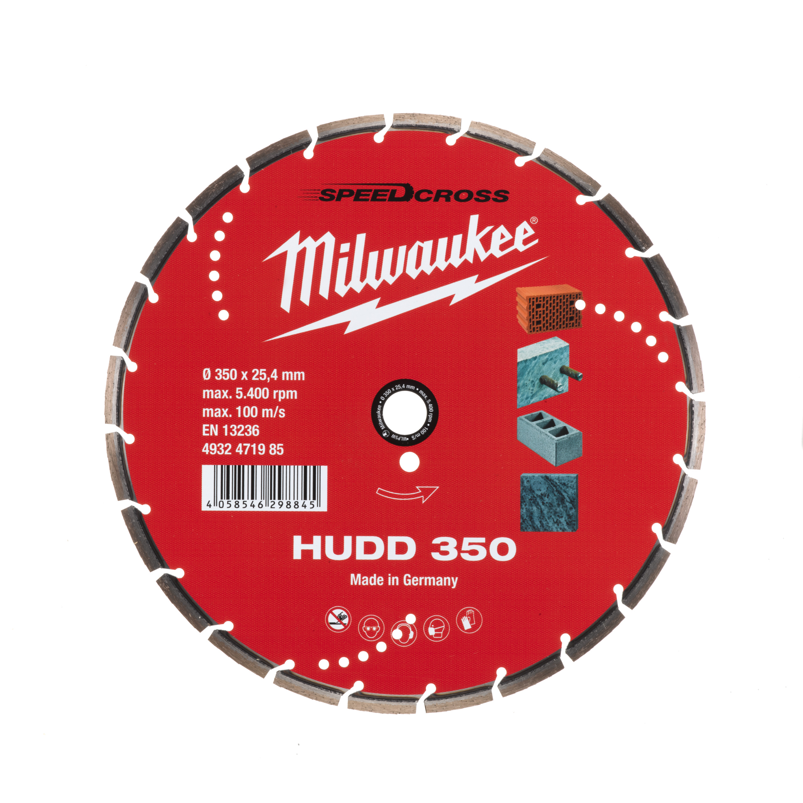 Speedcross Diamanttrennscheibe HUDD 350 mm für harte Materialien